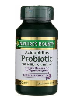 NATURE'S BOUNTY Acidophilus Probiotic Friendly Bacteria For The Digestive System 100 Million Cfu 120 Tablets Packaging May Vary  - Image 1