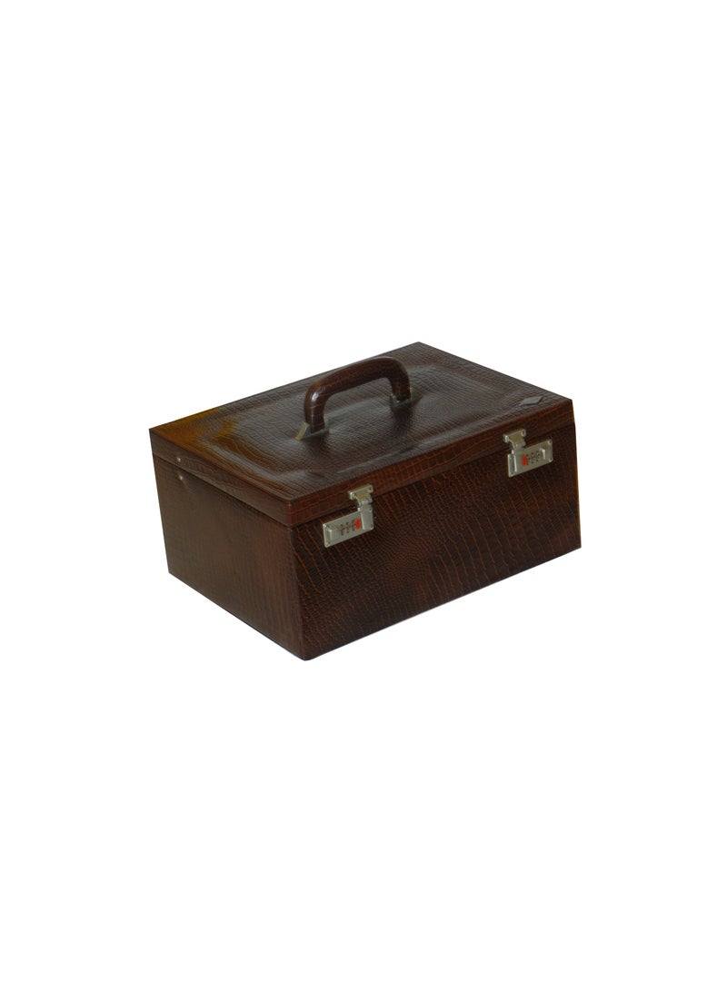LAVERI LEATHER Laveri Jewellery Box Ring Necklace Earring Bracelet Storage Box Leather Multifunction Jewelry Organizer Box  - Image 4