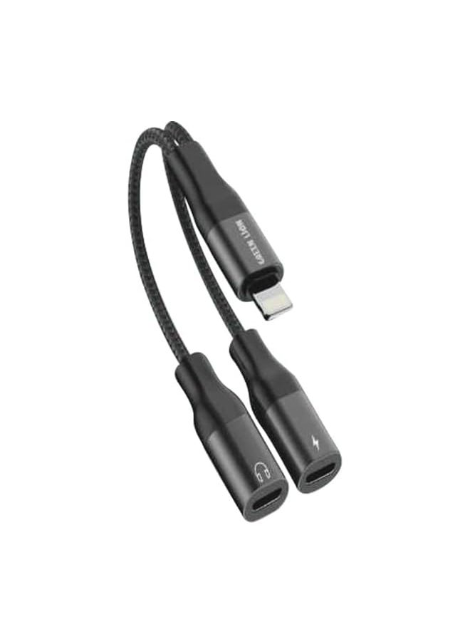 erorex - 2 In 1 Splitter Adapter Lightning To Lightning Charging +Lightning Audio - Image 1