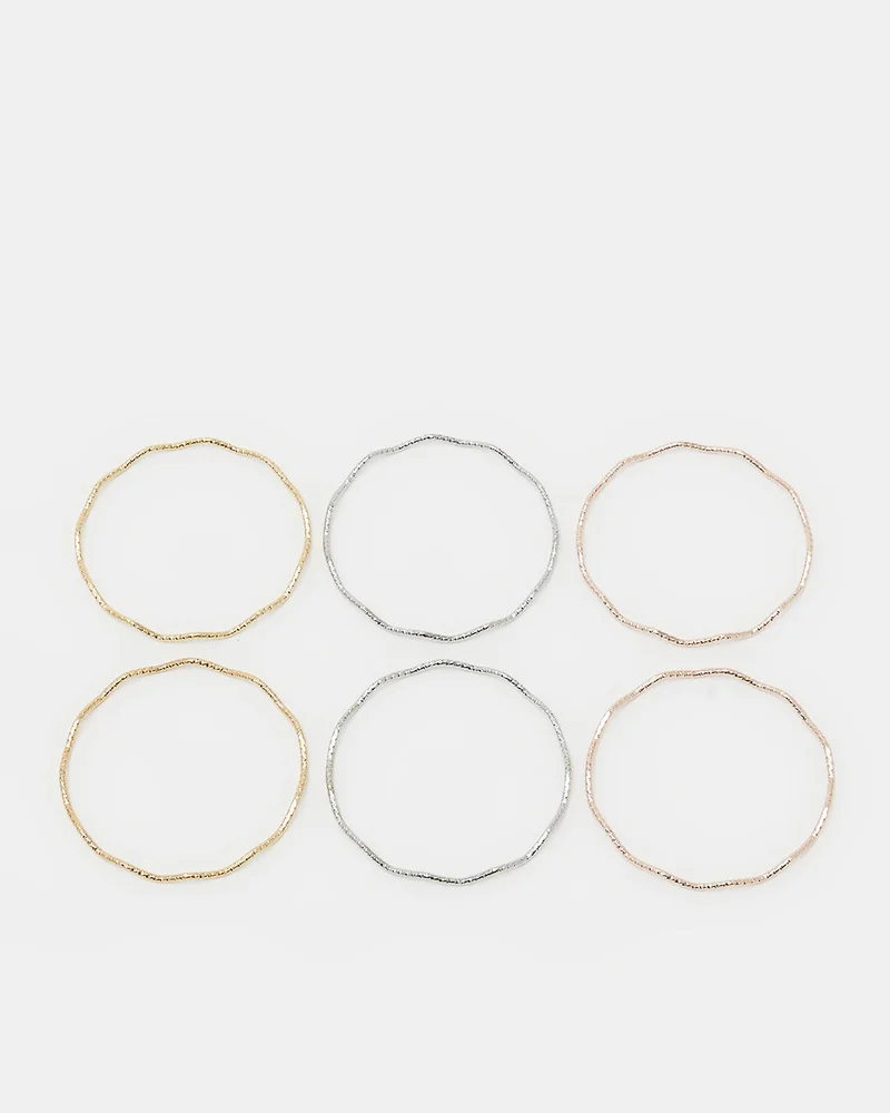 REDTAG Girls Assorted Slim Chain Bracelets – Pack of 6