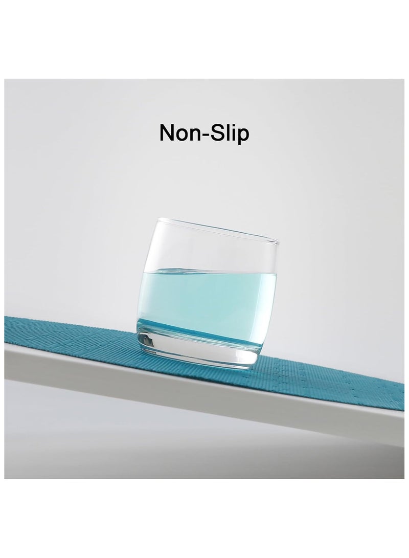 آنا 4 قطع حصيرة طعام دائرية 35 سم مصنوعة من PVC بتصميم تقليد الخيزران - حصيرة مقاومة للبقع والماء وحرارة، مناسبة للتجمعات العائلية وتناول الطعام في الهواء الطلق - Image 4