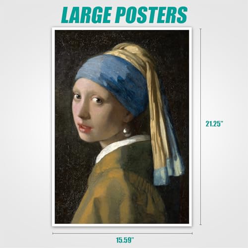 Antelope 1000 Piece Puzzle for Adults Girl with a Pearl Earring by Johannes Vermeer 1665 Officially Licensed Jigsaw Puzzles 1000 Pieces High Resolution Matte Finish No Dust - Image 5