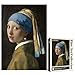 Antelope 1000 Piece Puzzle for Adults Girl with a Pearl Earring by Johannes Vermeer 1665 Officially Licensed Jigsaw Puzzles 1000 Pieces High Resolution Matte Finish No Dust - Image 2