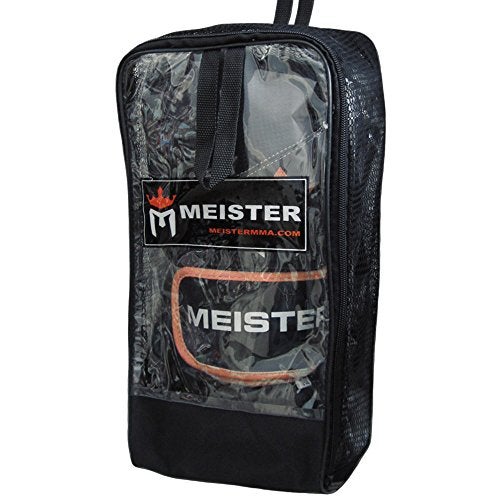 Meister Pro Boxing Gloves w/Wrist Support (Pair) - 14 Ounce, Adult, Black/Orange - Image 4