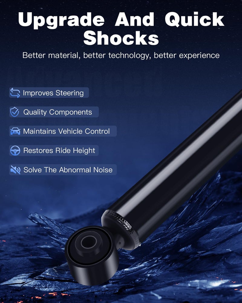 ECCPP Shocks,ECCPP Rear Shocks Absorbers for Scion for Toyota Fits 2008-2010 for Scion xD,2006 2007 2008 2009 2010 2011 for Toyota Yaris 343442 Auto Shocks Gas Struts Sets (2 pcs Rear for Toyota) - Image 3
