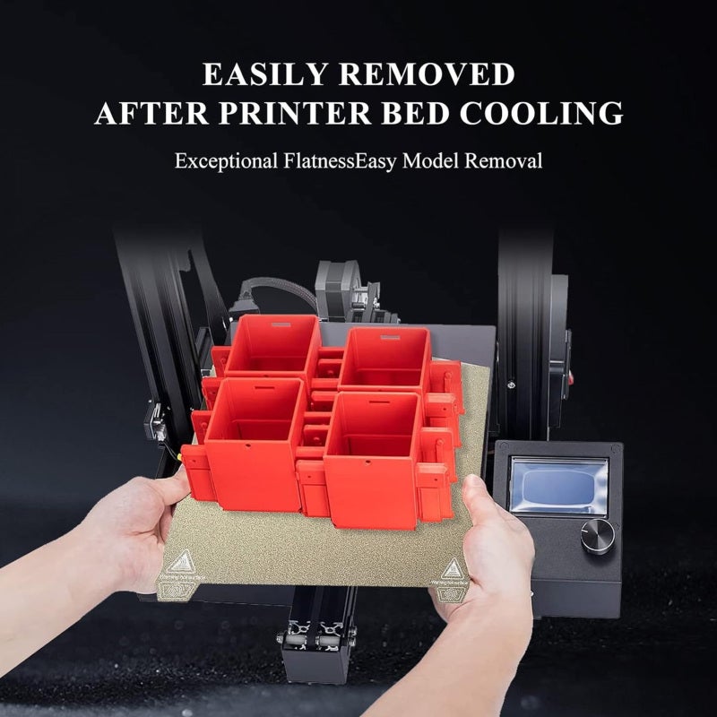 315x310mm PEI Build Plate Double Sided for K1 Maximum - Easy Adhesion Removal with Alignment Holes - High Flatness 3D Printer Platform for PLA ABS PETG - Image 4