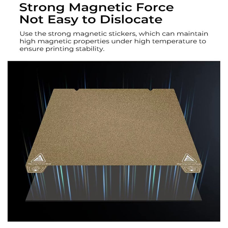 315x310mm PEI Build Plate Double Sided for K1 Maximum - Easy Adhesion Removal with Alignment Holes - High Flatness 3D Printer Platform for PLA ABS PETG - Image 3
