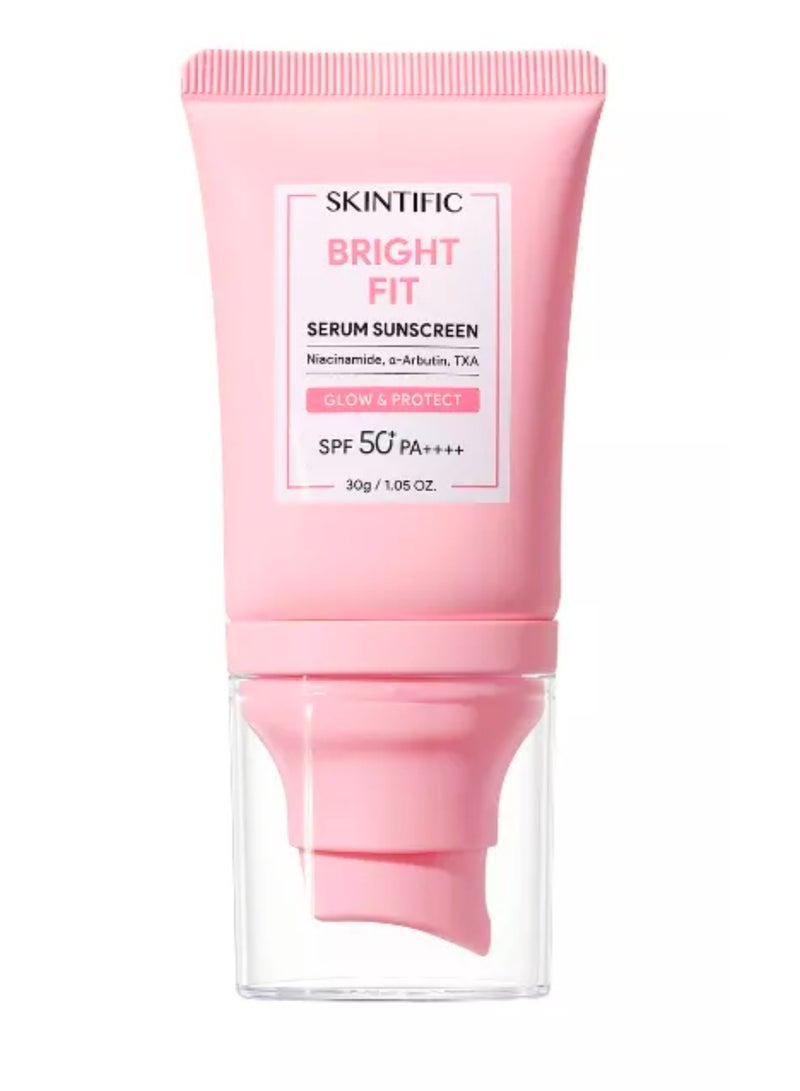 سكينتفيك واقي الشمس سيروم سكينتيفيك برايت فيت بعامل حماية SPF50+ PA ++++ 30 غرام - Image 1