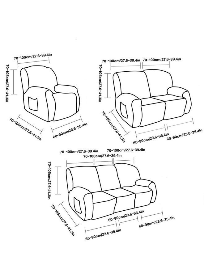 عام المتضخم تمتد شاملة كليًا كرسي استرخاء غطاء كرسي هزاز غطاء كرسي التدليك غطاء سميكة الجاكار تويست غطاء أريكة - Image 5