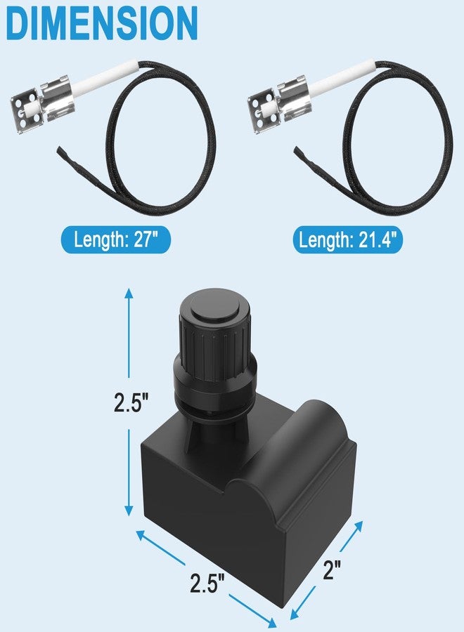 BBQration Grill Igniters for Charbroil Ignitor Replacement Kit, 4-Outlets Electronic Ignition Module with Wires G511-0055-W1 and 2 Push Buttons Igniter for Charbroil Surefire Ignition Systems - Image 5