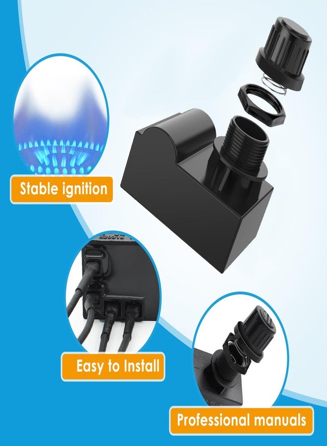 BBQration Grill Igniters for Charbroil Ignitor Replacement Kit, 4-Outlets Electronic Ignition Module with Wires G511-0055-W1 and 2 Push Buttons Igniter for Charbroil Surefire Ignition Systems - Image 3