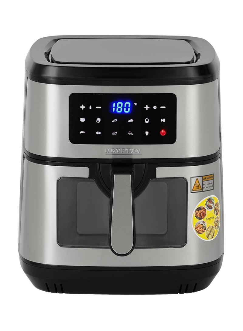Krypton Double Heating Digital Air Fryer- KNAF6591, 9.5 L Pot with Rack, with Vortex Frying Technology/ LED Display, 1-60 Min Timer,2 year warranty 9.5 L 1800 W KNAF6591 silver - Image 1
