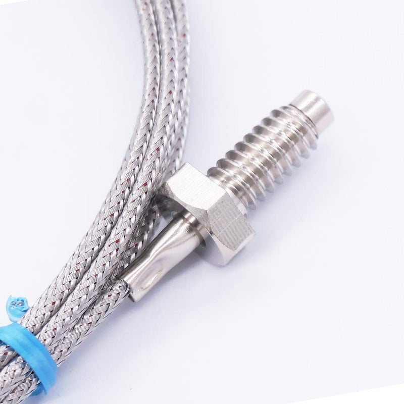 Twidec /2Pcs 1/4" Screw Probe Temperature Sensor K Type Thermocouple 2 Meters Cable Temperature Range: 0-600°C LT-104 - Image 4