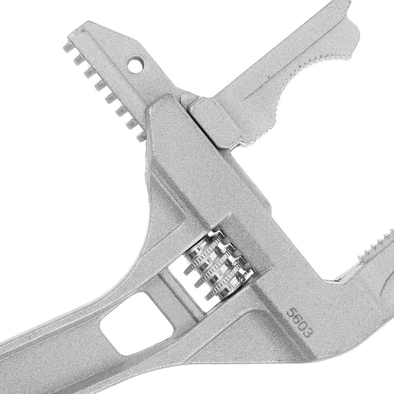 Kisangel Adjustable Multi-purpose Sink Wrench and Bathroom Faucet Spanner Tool for Plumbing Pipe Repair and Drain Maintenance with Short Handle - Image 3