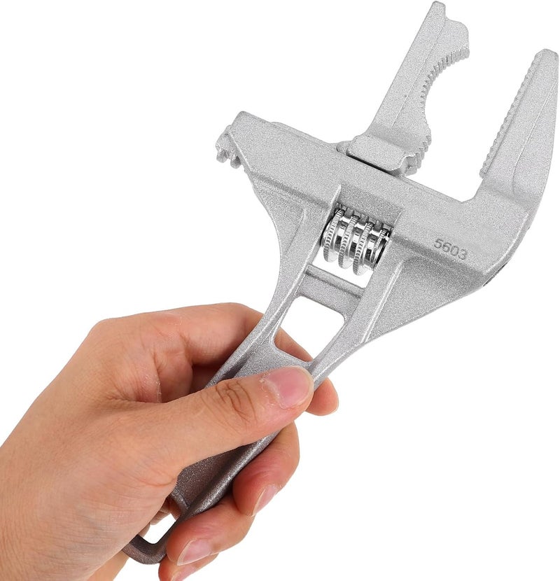 Kisangel Adjustable Multi-purpose Sink Wrench and Bathroom Faucet Spanner Tool for Plumbing Pipe Repair and Drain Maintenance with Short Handle - Image 4