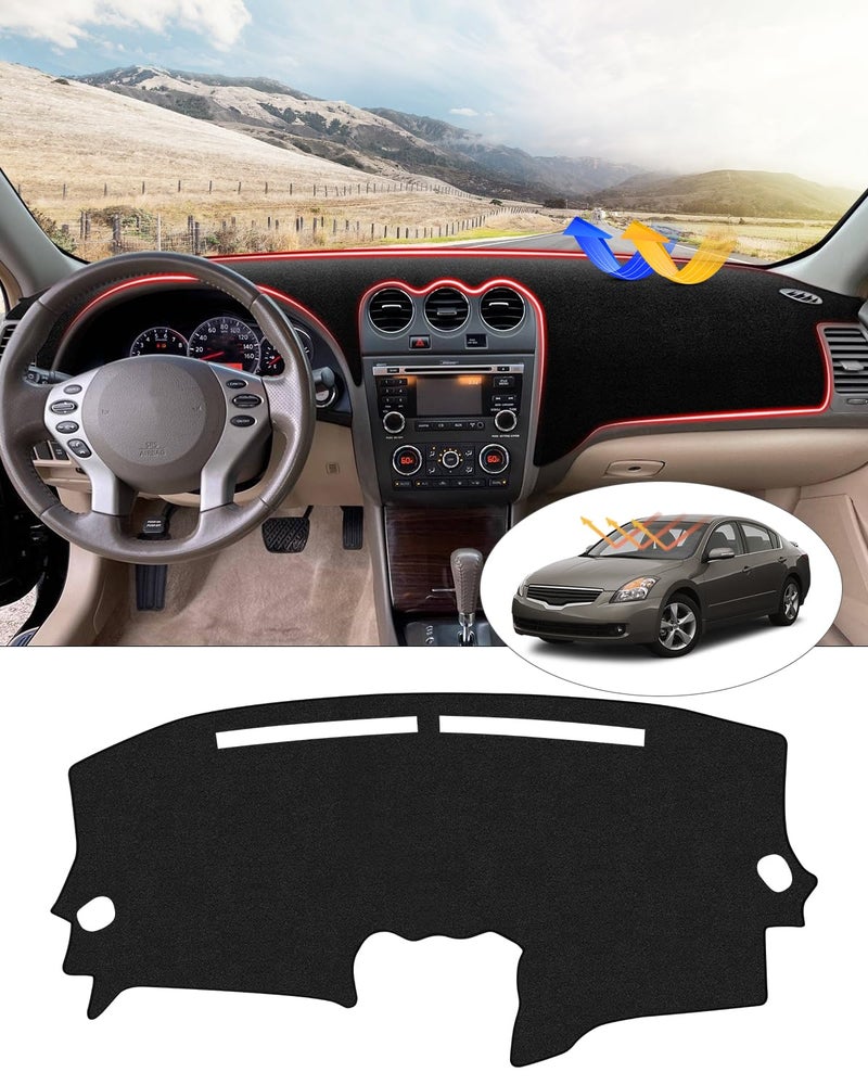 Generic Cartist Dash Cover for Nissan Altima 2007 2008 2009 2010 2011 2012 Dashboard Cover Mat Non-Slip Pad Carpet Sunshield Protector  - Image 1