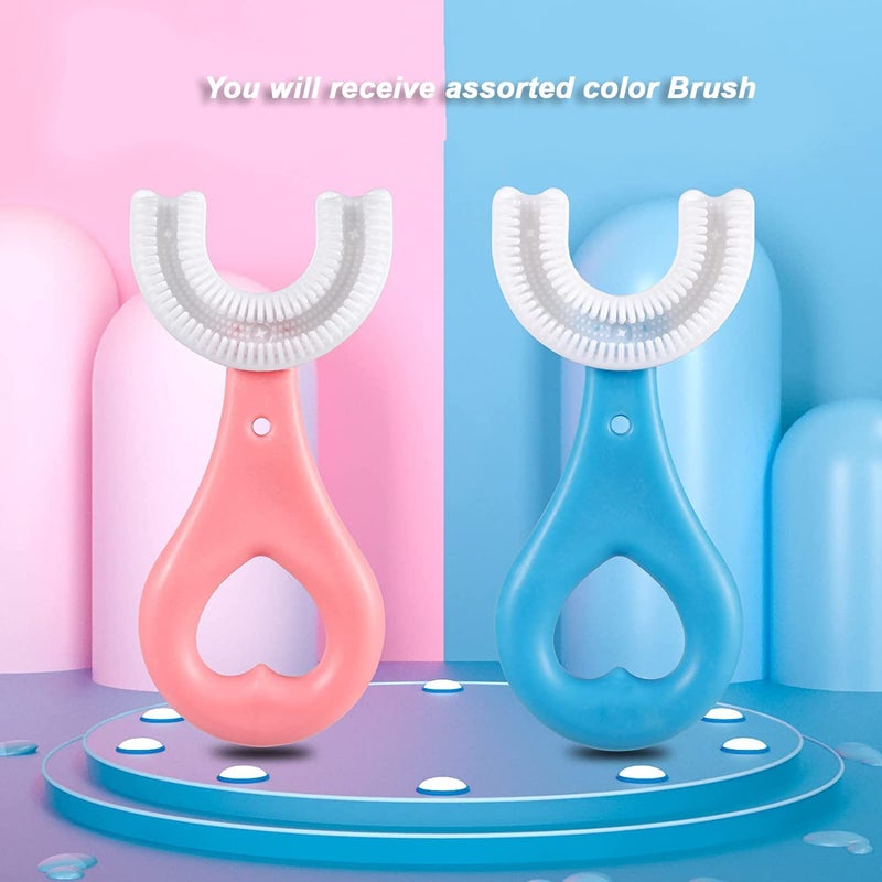 MIRARIYA U-Shaped Toothbrush for Kids Manual Whitening Toothbrush Food Grade Soft Silicone Brush Head for Kids Children, Mouth-Cleaning, 360° Oral Teeth Cleaning, Toothbrush For 2 to 6 Years -2pic - Image 5