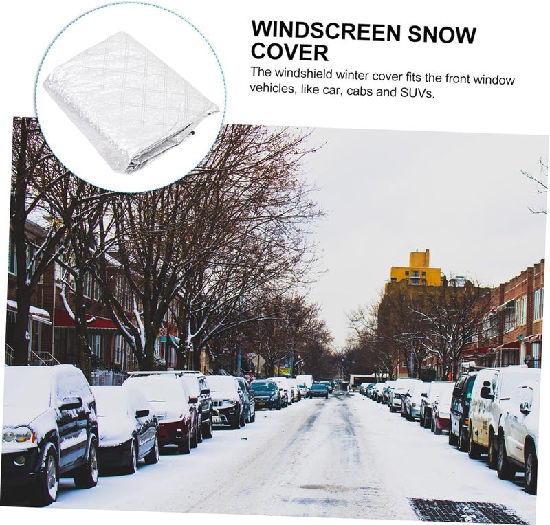 ABOOFAN Car Windshield Front Frost Protector for for Cars Suvs Cabs Half Cover Against - Image 5