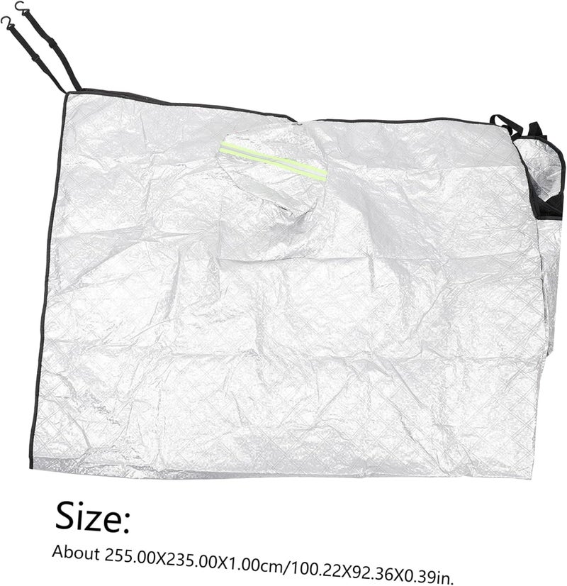 ABOOFAN Car Windshield Front Frost Protector for for Cars Suvs Cabs Half Cover Against - Image 2