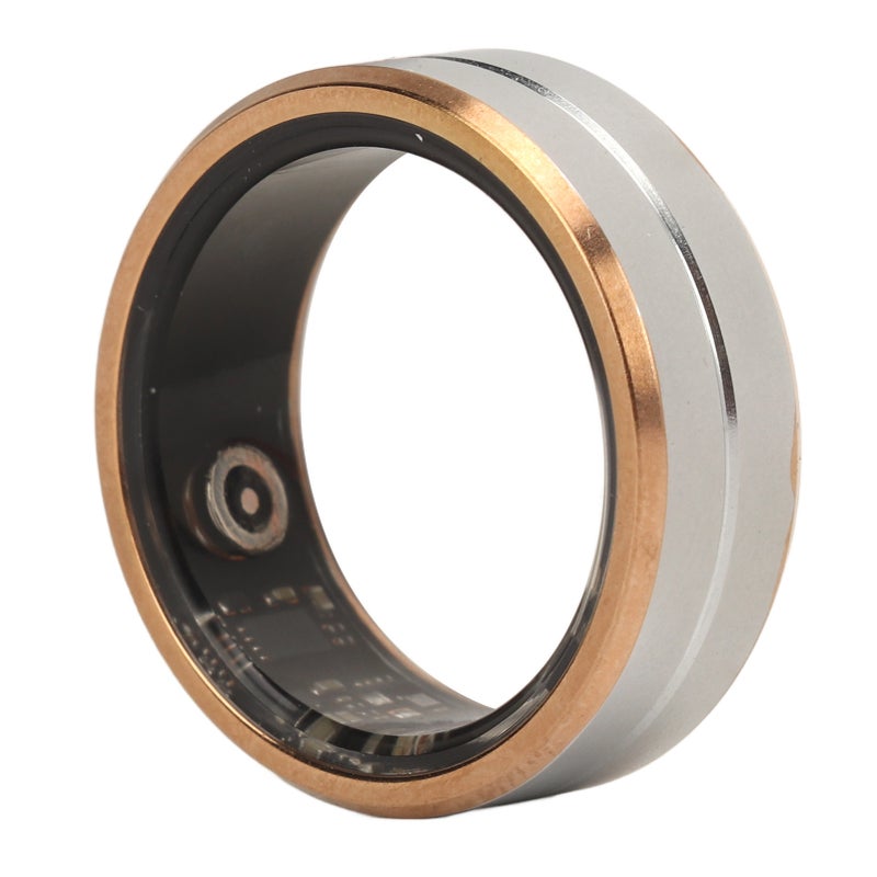 Smart Health Ring with APP Sleep Monitoring Step Counting Camera Control IP68 Waterproof Smart Ring Fitness Tracker for Men Women Silver Gold Type 10 - Image 2