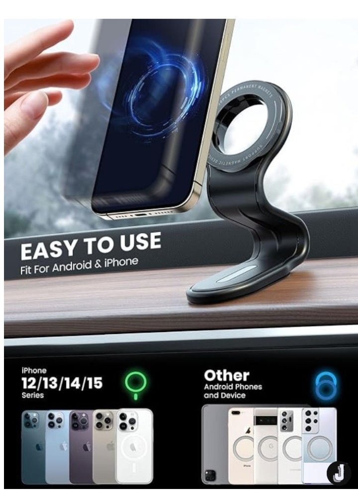 JAJEEK Flat Car Phone Holder – Stylish & Sleek Design with Non-Slip Grip for Secure Hands-Free Smartphone Use - Image 4