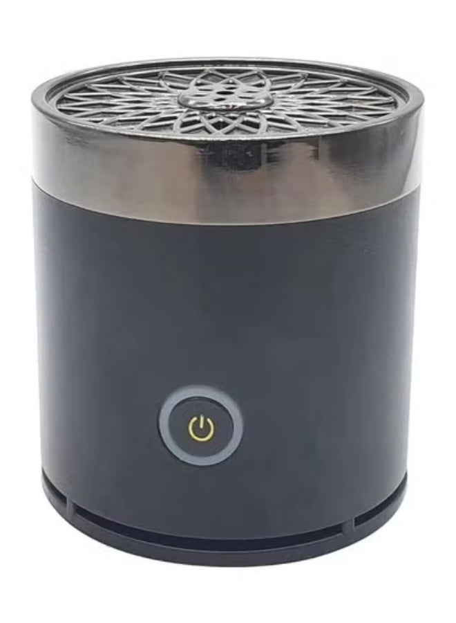JAJEEK 🚗 Electric Mini Bakhoor Burner for Car Use (Black) | USB Rechargeable Portable Incense Diffuser with Quick Heating Technology | Compact & Elegant Aroma Dispenser for Car, Office, Home & Travel | Safe Flameless Oud Burner for Fresh Fragrance On-the-Go - Image 1