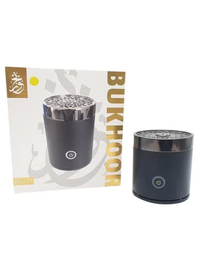 JAJEEK 🚗 Electric Mini Bakhoor Burner for Car Use (Black) | USB Rechargeable Portable Incense Diffuser with Quick Heating Technology | Compact & Elegant Aroma Dispenser for Car, Office, Home & Travel | Safe Flameless Oud Burner for Fresh Fragrance On-the-Go - Image 3