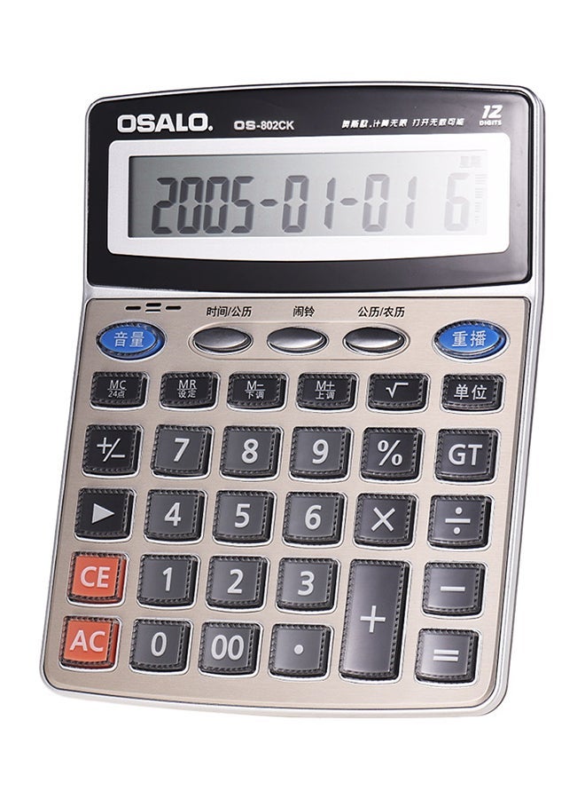 Multi-function Musical Electronic Voice Reading And Music Calculator Grey