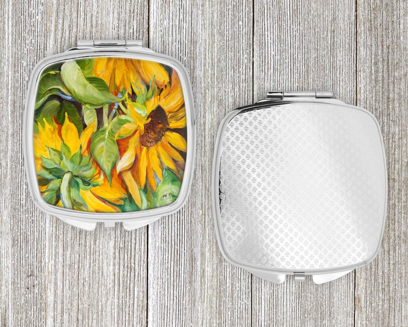 Caroline's Treasures JMK1266SCM Sunflowers Compact Mirror Decorative Travel Makeup Mirror for Women Girls Gifts Pocket Makeup Mirror Folding Handheld - Image 4