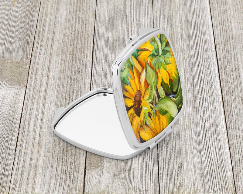 Caroline's Treasures JMK1266SCM Sunflowers Compact Mirror Decorative Travel Makeup Mirror for Women Girls Gifts Pocket Makeup Mirror Folding Handheld - Image 2