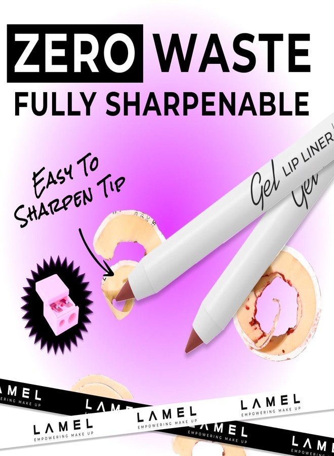 Lamel- Long lasting- Gel Lip Liner-№408- Rose Plum| Sharpenable Pencil | Adds Colour & Texture to the Lips | Waterproof Smudge | Proof Precision & Enriched with Nourishing Ingredients | 1.8gm - Image 3