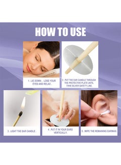 HDWISS Beeswax Ear Candles Wax Removal Natural Ear Wax Candles for Ear Candling Wax Removal Ear Candling Candles for Ear Cleaning Ear Wax Candle Ear Wax Removal Kit Earwax Cleaning Kit for Adults  - Image 4