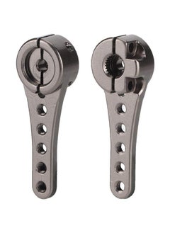 Dilwe Steering Servo Horn Arm Aluminum Alloy Long Steering Servo Horn Arm 25T Compatible With 1/10 1/8 1/5 Rc Car()  - Image 1