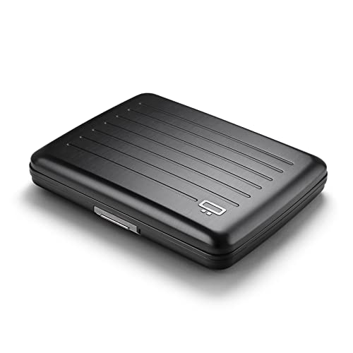 ÖGON -DESIGNS- Aluminum wallet, Large capacity with metal lock, RFID Protection against fraud and demagnetization, Smart Case OSLO Large model - Image 1