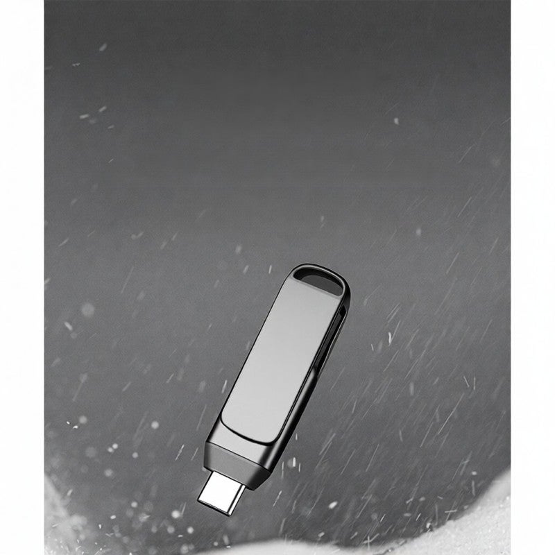 محرك أقراص فلاش USB 3.1 بسعة 32 جيجابايت بموصل مزدوج Type-C - سرعة قراءة تصل إلى 130 ميجابايت/ثانية - تصميم معدني متين لتخزين بيانات الهاتف والكمبيوتر - Image 4