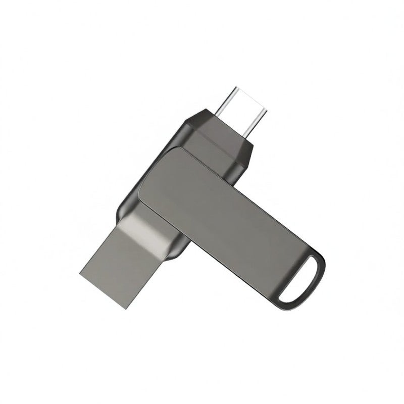محرك أقراص فلاش USB 3.1 بسعة 32 جيجابايت بموصل مزدوج Type-C - سرعة قراءة تصل إلى 130 ميجابايت/ثانية - تصميم معدني متين لتخزين بيانات الهاتف والكمبيوتر - Image 1