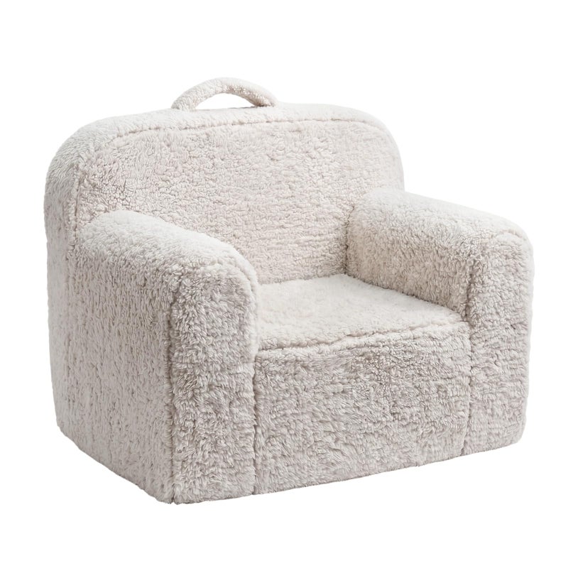 Pterying Toddler & Kids Chairs Comfy - Toddler Couch with Washable Zipper Cover & Top Handle, Stable High-Resilience Foam Pre-Assembled Kids Sofa, for Play & Rest, Gifts for Boys Girls for Ages 1-6 - Image 1