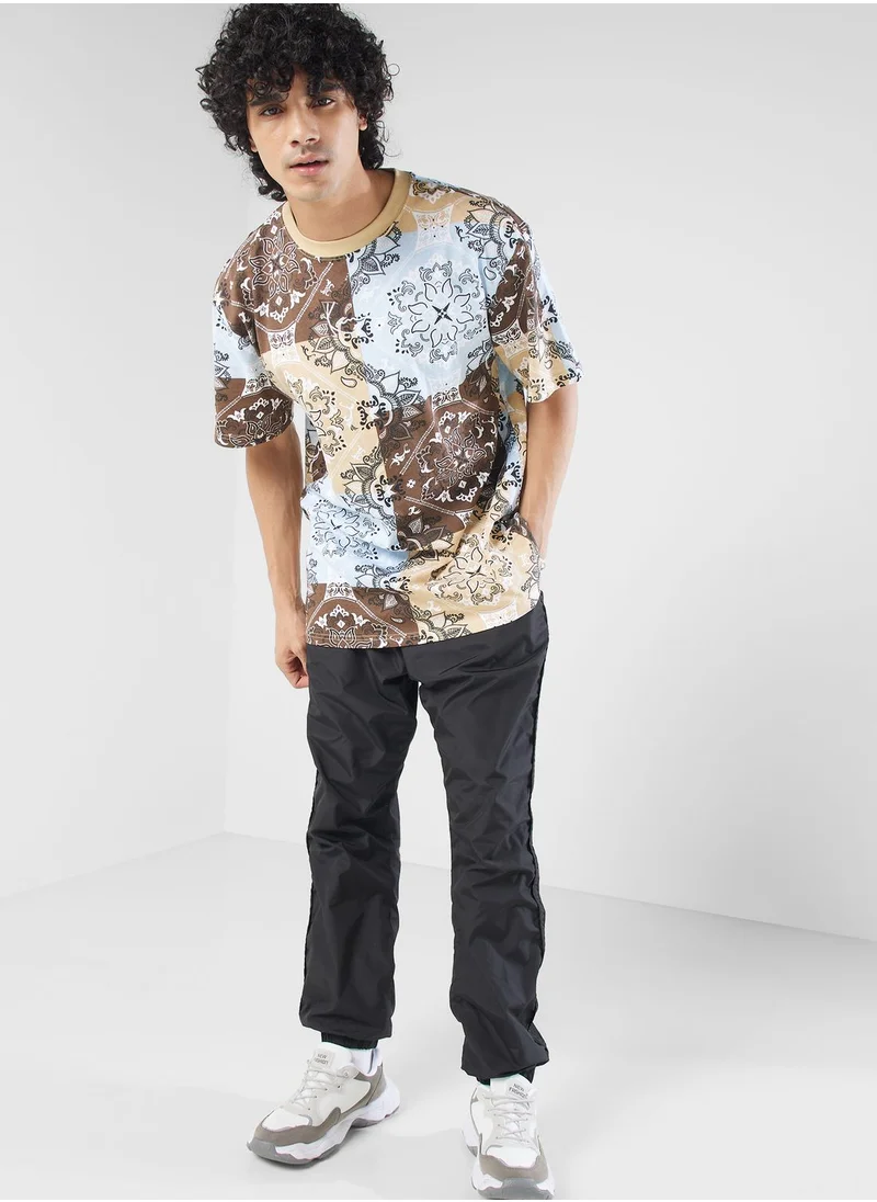 Karl Kani Small Signature Paisley T-Shirt