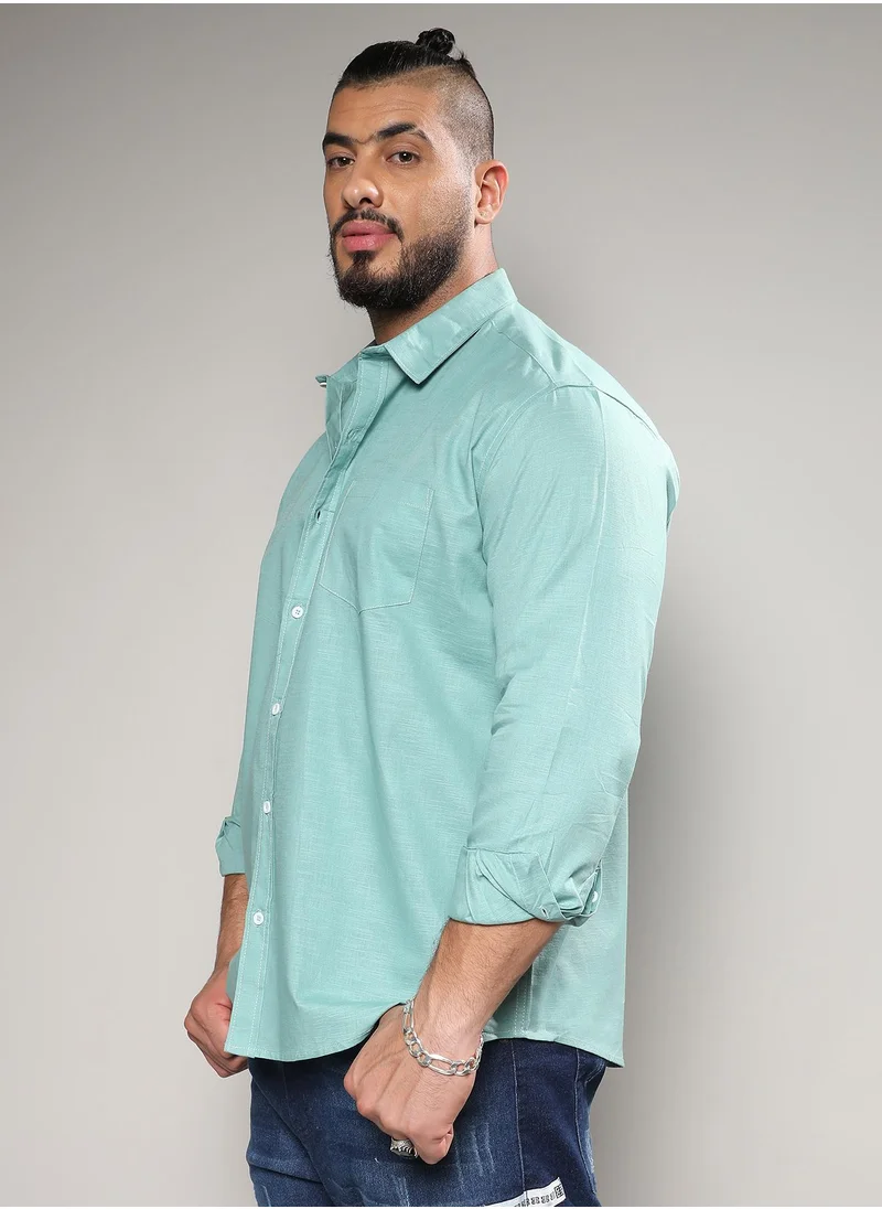 Instafab Plus Basic Button-Up Shirt