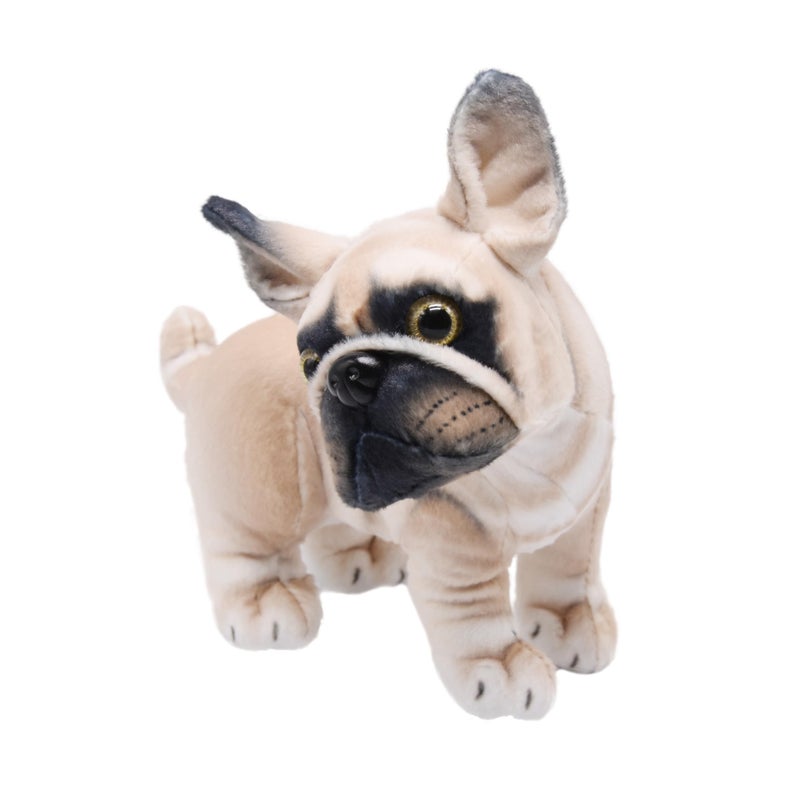 YONLIT Lifelike French Bulldog Stuffed Animal Animated Plush Puppy Toy Doll Super Realistic Dogs Act Like Real Excellent Gifts for Kids Birthday Party Dog Collection 9 Inches Bulldog - Image 3