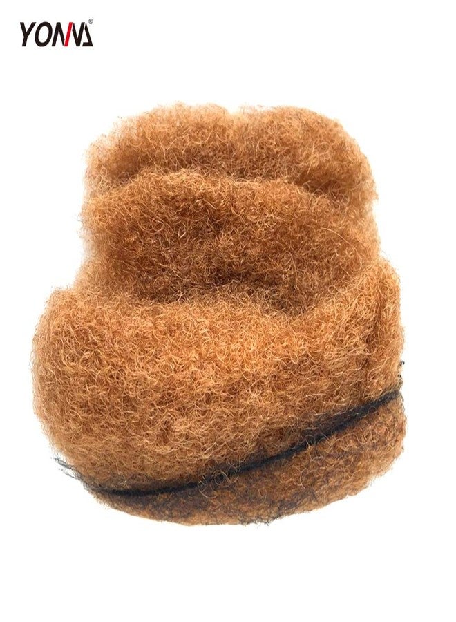 YONNA Tight Afro Kinky Bulk For DreadLocks,Twist Braids Human Hair #28 Orangish Red Blonde 8inch - Image 2