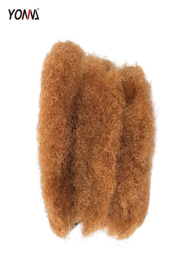 YONNA Tight Afro Kinky Bulk For DreadLocks,Twist Braids Human Hair #28 Orangish Red Blonde 8inch - Image 4