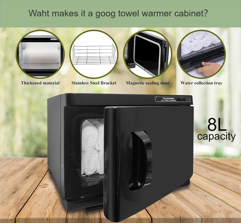 Findabetter Hot Towel Warmer, Professional Towel Warmer, Hot Towel Cabinet with 8L Capacity, Professional Towel Warmer Cabinet for Facial Towels, Middle Towel Warmer for Salon and SPA Use - Image 2