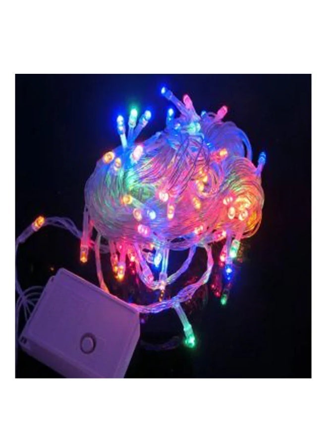 سلسلة زينة LED ملونة ١٠٠ لمبة 220 فولت – إنارة ديكورية للمنازل والواجهات والستائر - Image 5