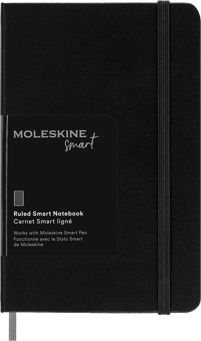 Moleskine Smart Notebook, Pocket, Ruled, Black, Hard Cover (3.5 x 5.5) - Image 1