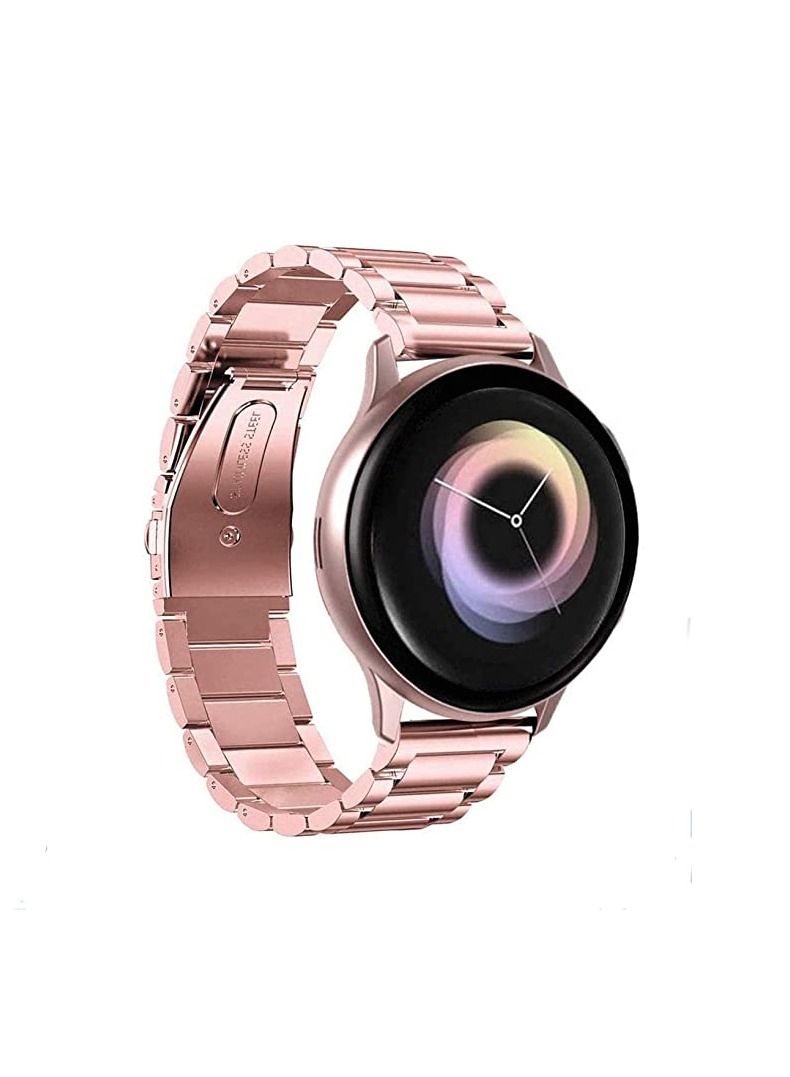 Watch 20mm Metal Stainless Steel Band Luxurious  RoseGOLD Gold Strap - Image 2