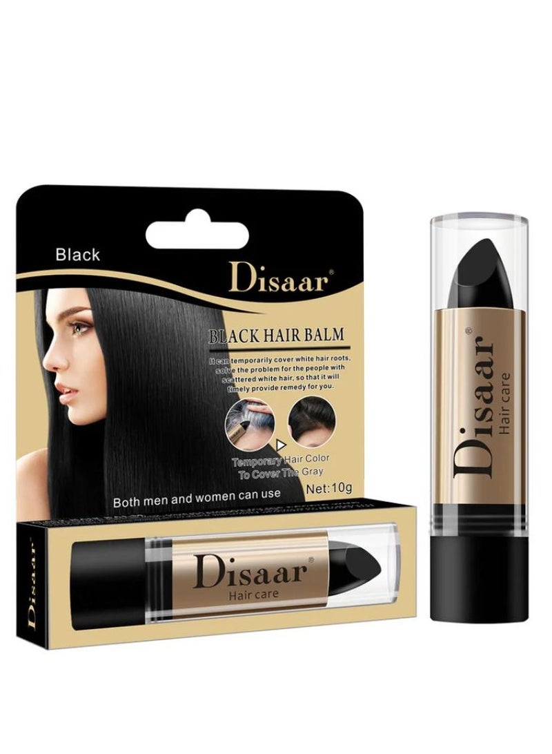 ديسار بلسم العناية بالشعر لإخفاء الشعر الأبيض الرمادي لون أحمر الشفاه 10 جرام (أسود)