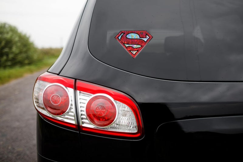 Elektroplate ملصق مرخص رسميًا من DC Comics سوبرمان للسيارات عاكس أحمر/فضي مقبب (3.85 × 2.85 بوصة) ملصق ثلاثي الأبعاد مقاوم لجميع الأحوال الجوية للسيارة، زجاجة الماء، الكمبيوتر المحمول، الهاتف والمزيد | صنع في الولايات المتحدة الأمريكية - Image 5