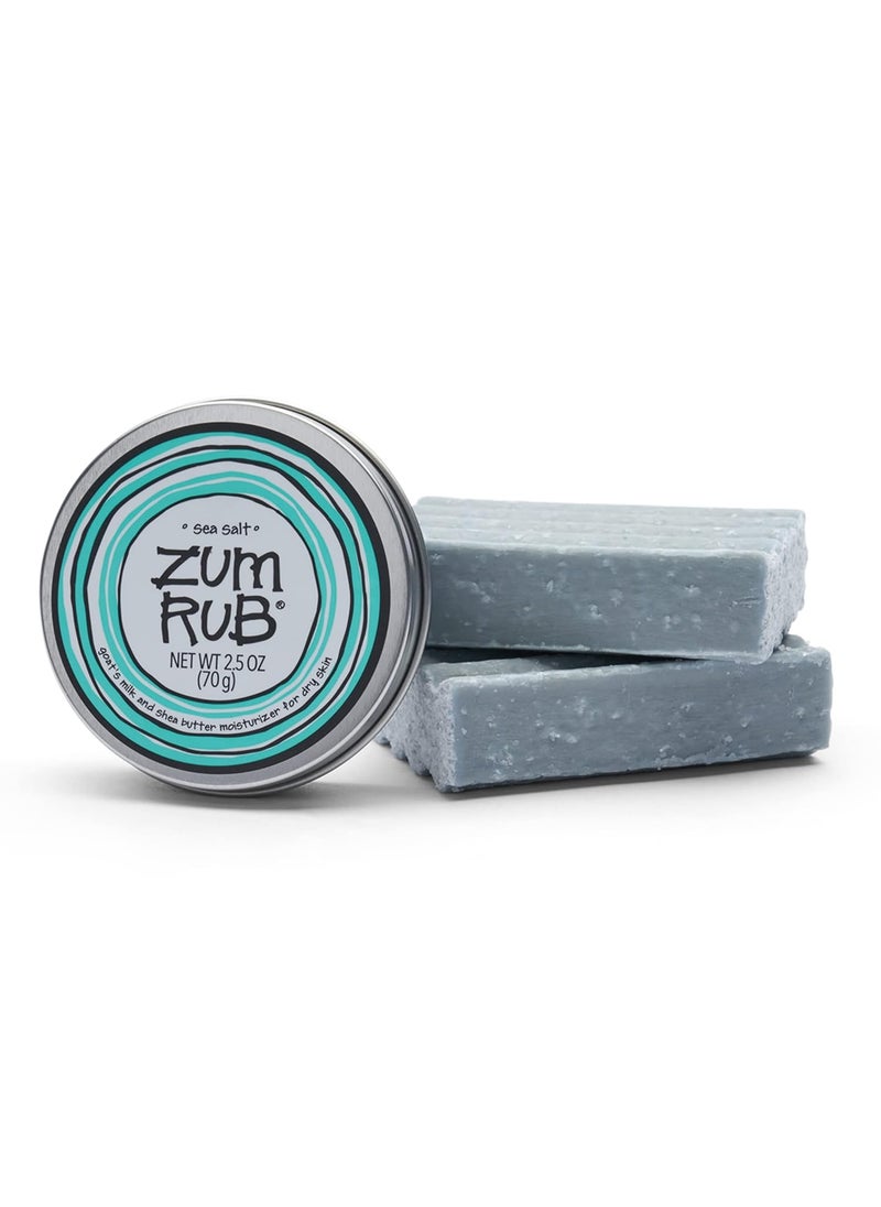 Indigo Wild Indigo Wild Zum Bar Goats Milk Bundle  Sea Salt  2 3 oz Soap Bars and 1 25 oz Zum Rub Moisturizer 