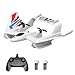 GoolRC RC Plane Remote Control Airplane 3 in 1 Water Land Air RC Airplane 24GHz 2CH RC Aircraft RC Glider with Gyroscope and Stunt Flying 2 Batteries for Beginners White - Image 4